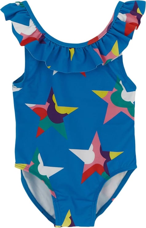 Stella McCartney Multicolor Stars Swimsuit Blauw