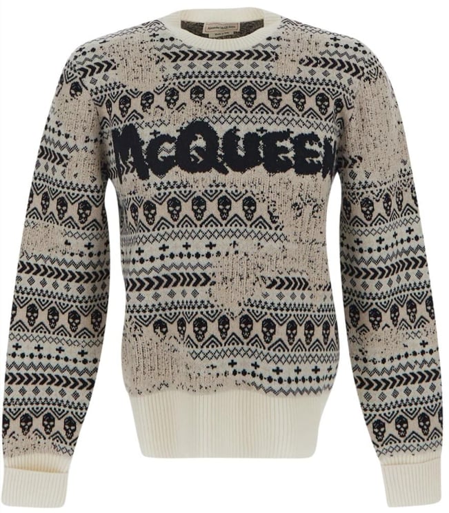 Alexander McQueen Skulls Sweater Wit