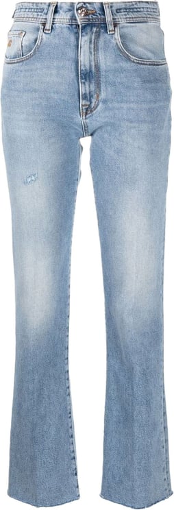 Jacob Cohen kick-flare raw-cut jeans Blauw