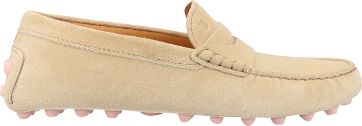 Tod's Shoes Gommino Suede Casetta Beige