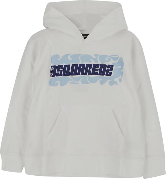 Dsquared2 Logo Hoodie Wit