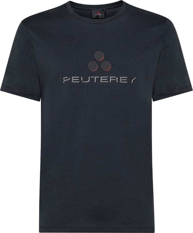 Peuterey CARPINUS O - T-shirt met logo-opdruk op de voorkant Blauw