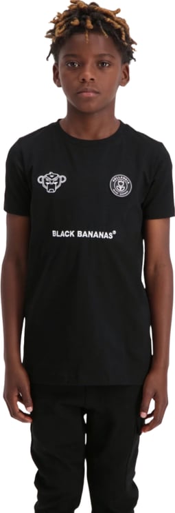 Black Bananas F.C Basic T-Shirt KIDS Zwart Zwart