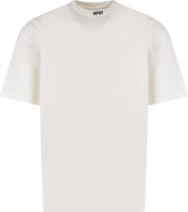 Heron Preston Organic cotton t-shirt with embroidered logo Wit