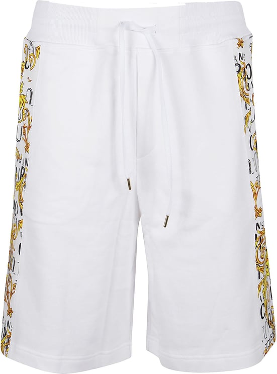 Versace Jeans Couture Logo Baroque Short White Wit