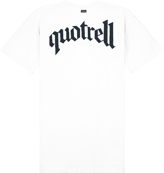 Quotrell Wing T-shirt Dress | White / Black Wit