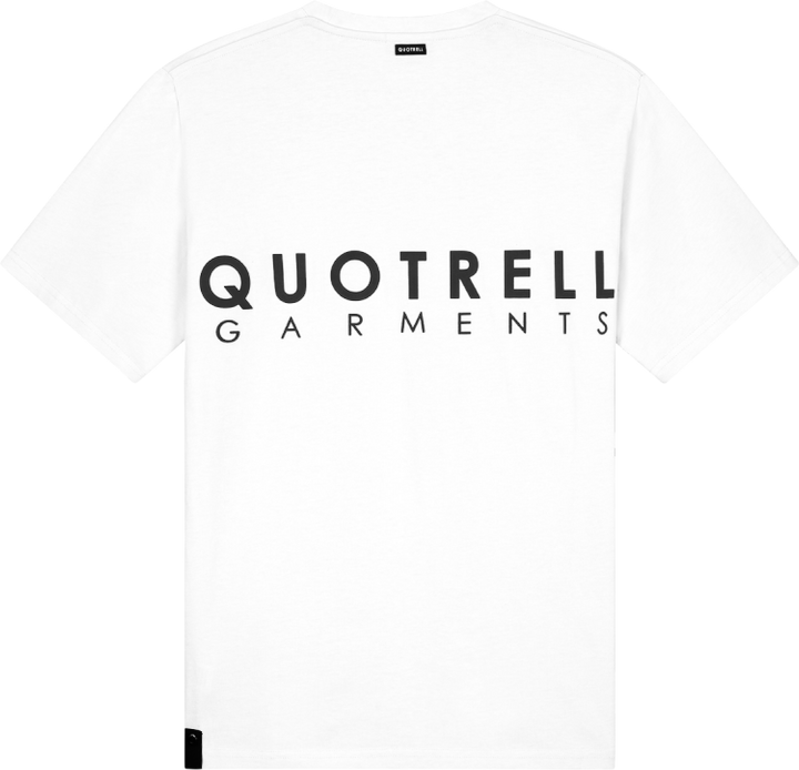 Quotrell Fusa T-shirt | White/black Wit
