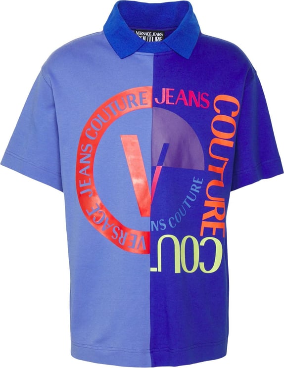 Versace Jeans Couture T-shirt Man Versace Square V Emblem 74gahf06.pz1 Divers