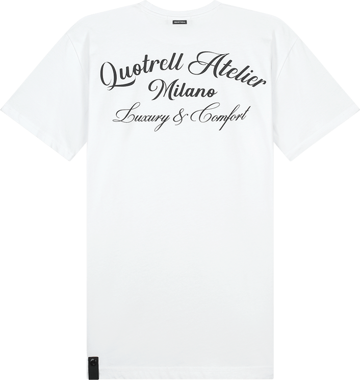 Quotrell Atelier Milano T-shirt Dress | White / Black Wit