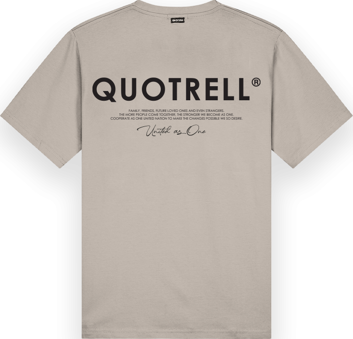Quotrell Jaipur T-shirt | Taupe/black Beige