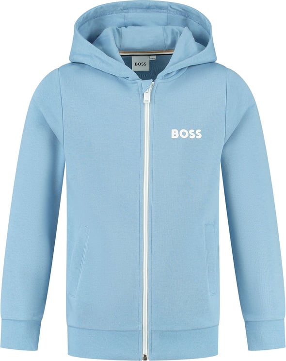 Hugo Boss Vest Met Kap Blauw