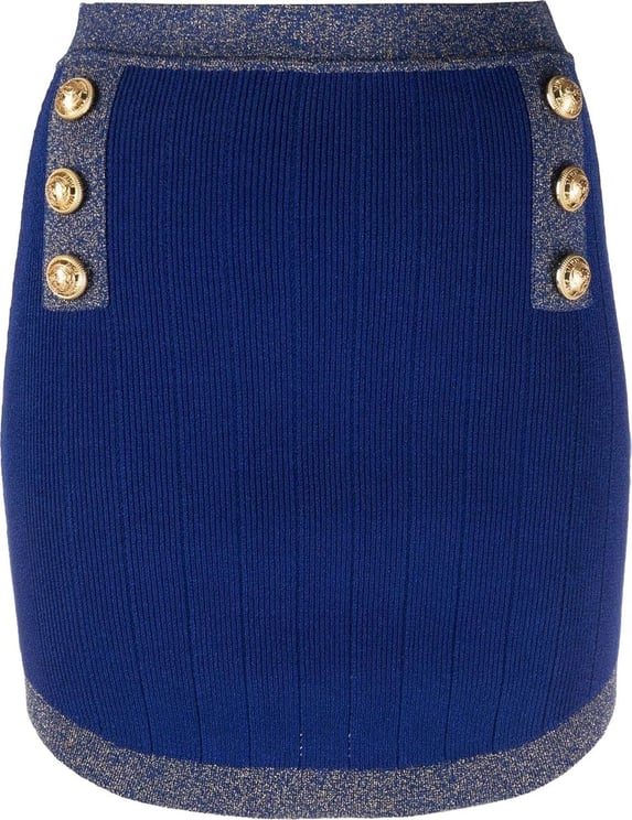 Balmain Skirt Woman Clothing Blauw