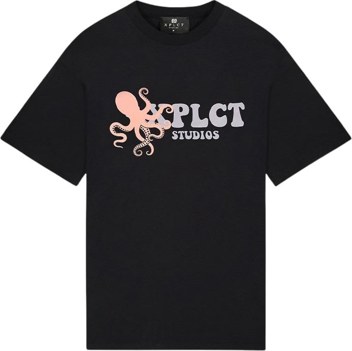 XPLCT Studios Octopus T-Shirt Zwart