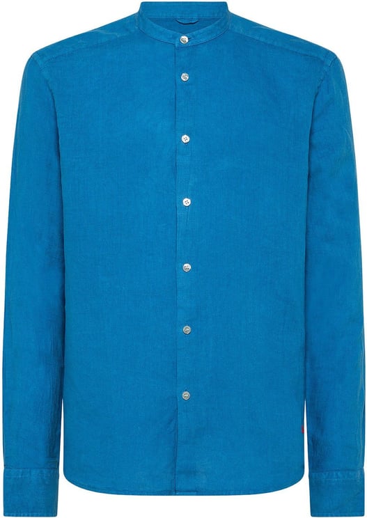 Peuterey IBERIS LINO - Lichtgewicht linnen overhemd Blauw