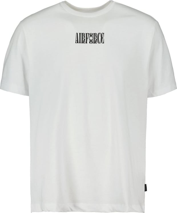 Airforce T-shirt Swirl Logo Wit