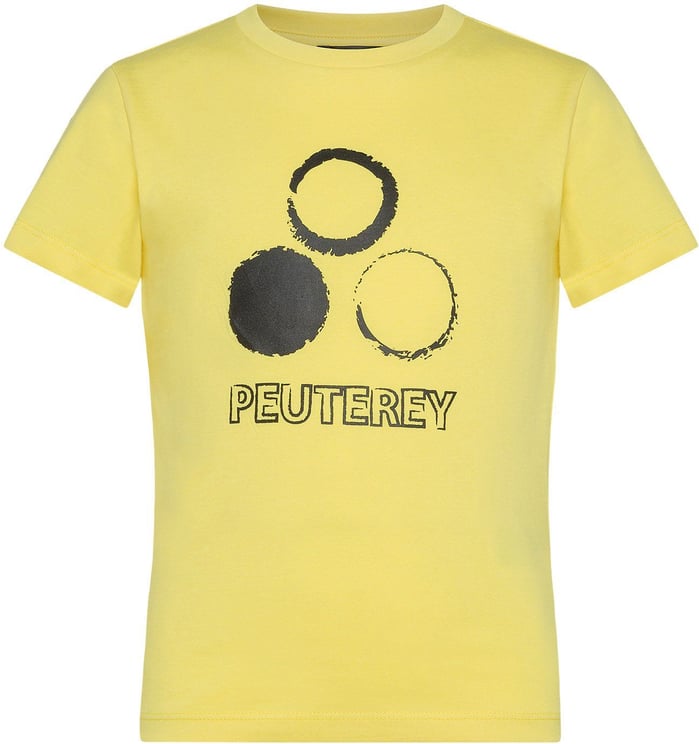 Peuterey CARPINUS S6 KID - T-shirt met gedrukt logo op de voorkant Geel
