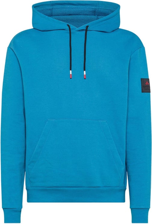 Peuterey ERECH MUR - GOTS-gecertificeerde hoodie Blauw