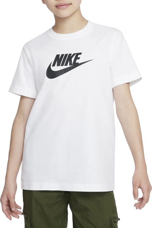 Nike Sportswear T-Shirt Meisjes Wit/Zwart Wit