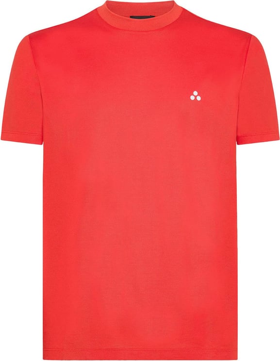 Peuterey FANACO - T-shirt met opdruk op de kraag Rood