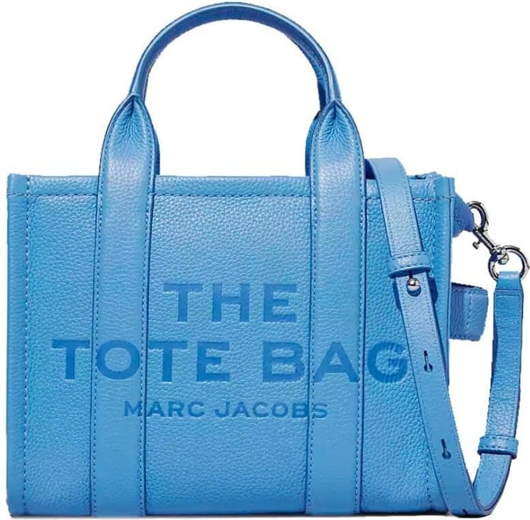 Marc Jacobs The Leather Mini Tote Light Blue Handbag Blue Blauw