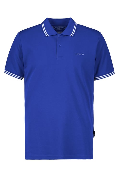 Airforce Polo Double Stripe Blauw