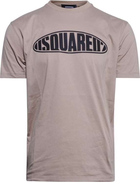 Dsquared2 T-Shirt beige logo Beige