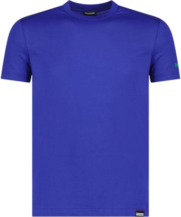 Dsquared2 Logo Sleeve T-shirt Blue Blauw