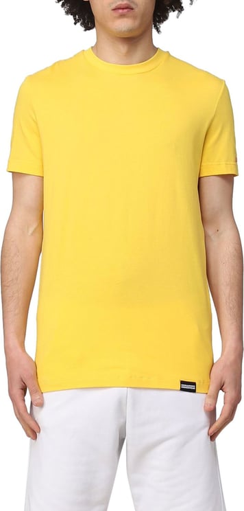 Dsquared2 Logo Sleeve T-shirt Yellow Geel