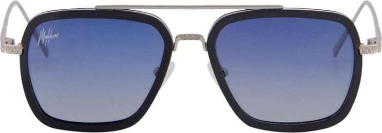 Malelions Abstract Sunglasses - Silver Zilver