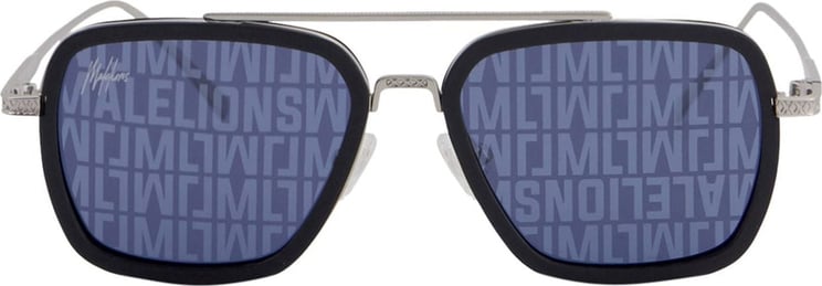 Malelions Monogram Sunglasses - Silver Zilver