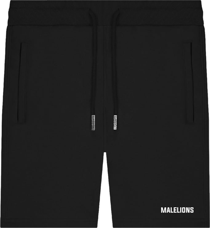 Malelions Logo Short 2 - Black/White Zwart