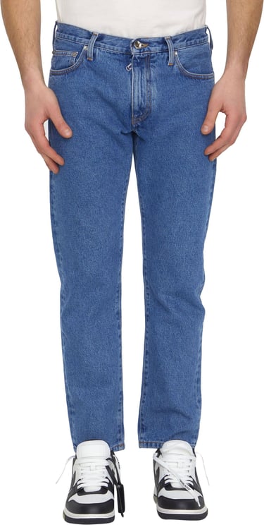 OFF-WHITE Arrows slim jeans Blauw