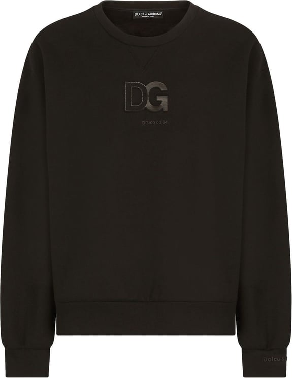 Dolce & Gabbana Logo Patch Sweatshirt Zwart