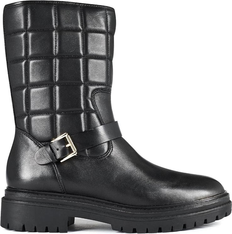 Michael Kors Layton Quilted Leather Boots Zwart