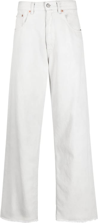 MM6 Maison Margiela Grey Oversized Denim Pants Grijs