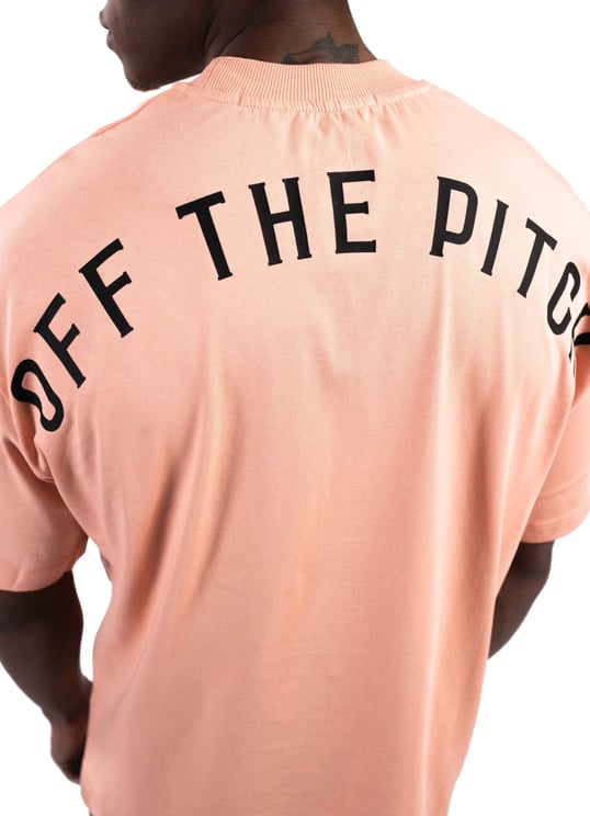 OFF THE PITCH Loose Fit Pitch T-Shirt Heren Oranje Oranje