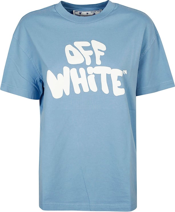 OFF-WHITE Off White T-shirts And Polos Blue Blauw