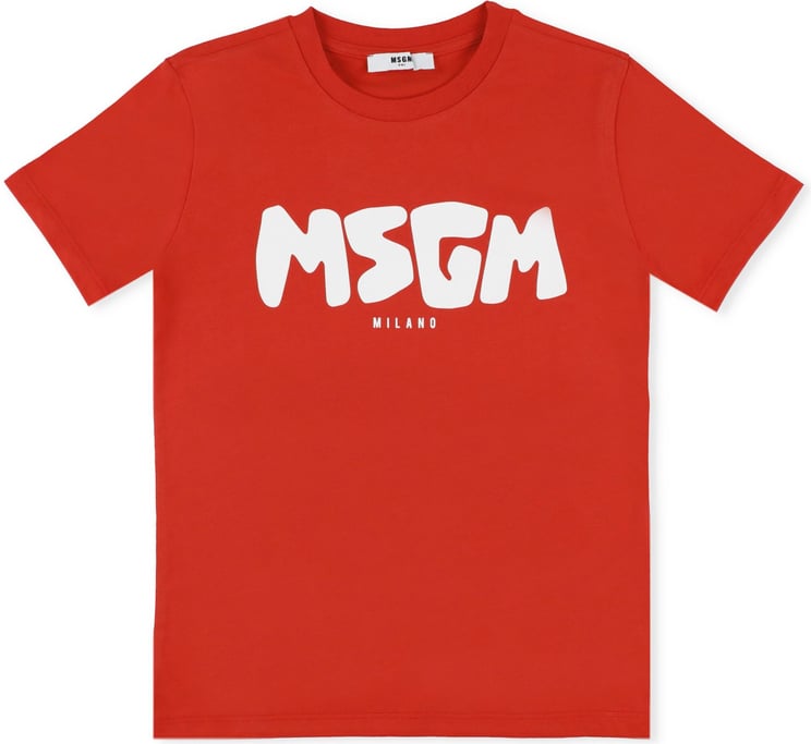 MSGM T-shirts And Polos Red Neutraal