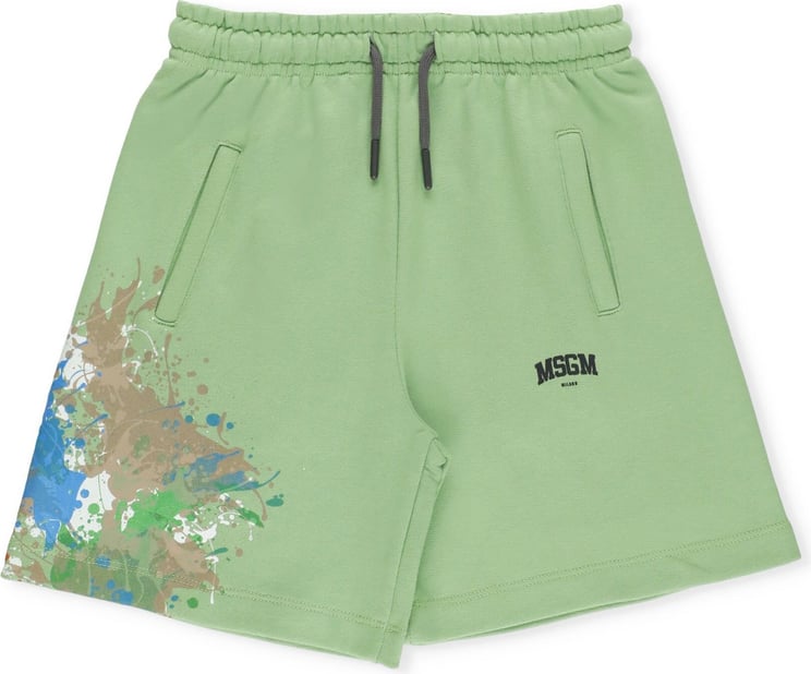 MSGM Shorts Verde Mela/apple Green Groen