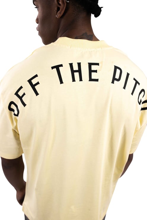 OFF THE PITCH Loose Fit Pitch T-Shirt Heren Geel Geel