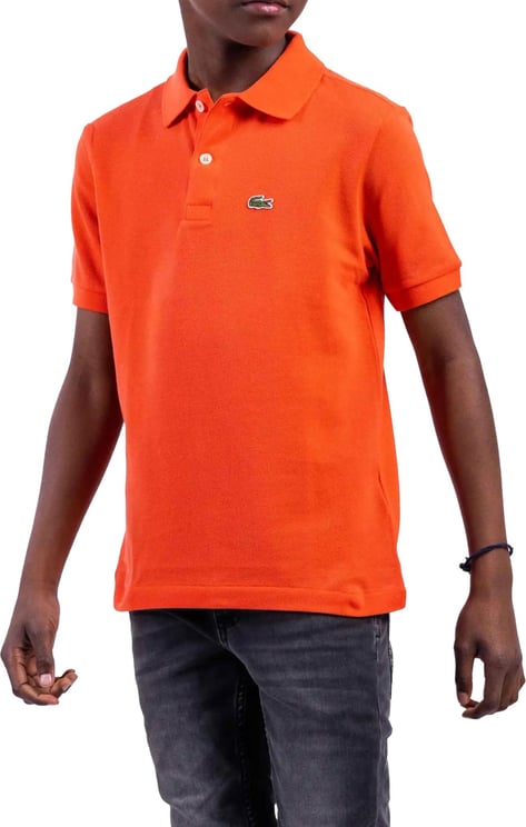Lacoste S/S Polo Kids Oranje Oranje