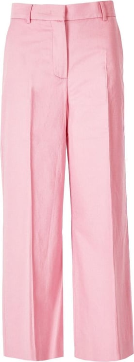 Max Mara Max Mara Weekend Zircone Pink Wide Leg Trousers Pink Roze