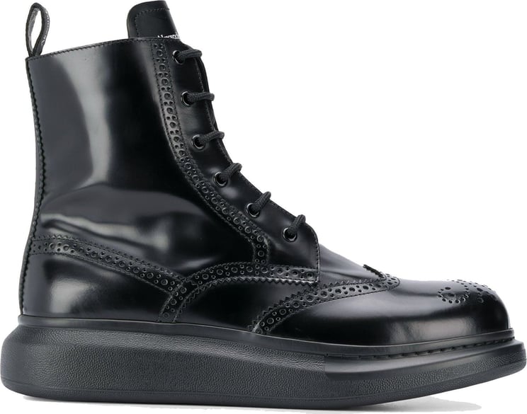 Alexander McQueen Alexander Mcqueen Leather Boots Zwart