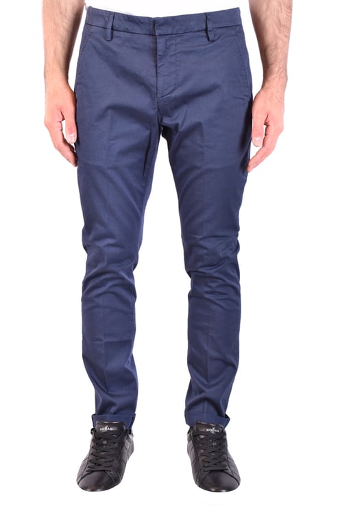 Dondup Trousers Cyan Blauw