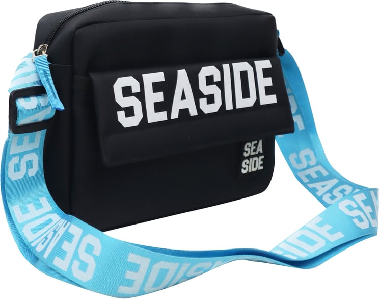 Seaside Seaside 'The One' Messenger Bag | Turquoise Blauw