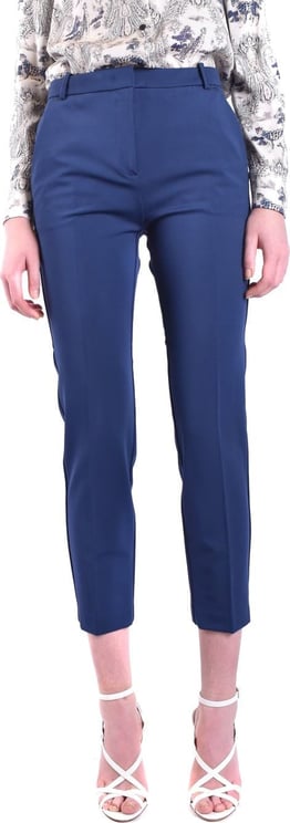 Pinko Trousers Blue Blauw