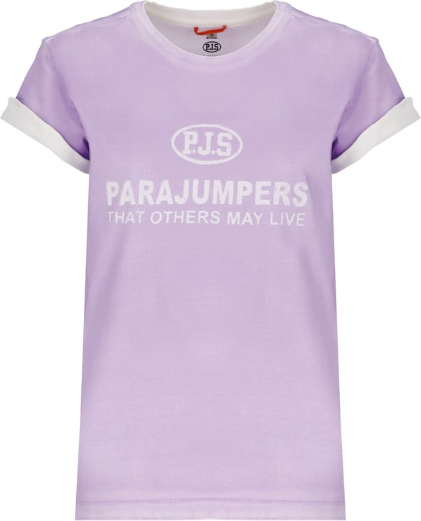 Parajumpers T-shirts And Polos Purple Blauw