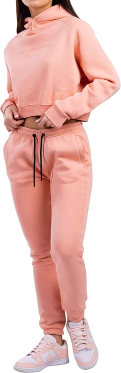 OFF THE PITCH Comfort Cropped Hooded Trainingspak Dames Roze Roze