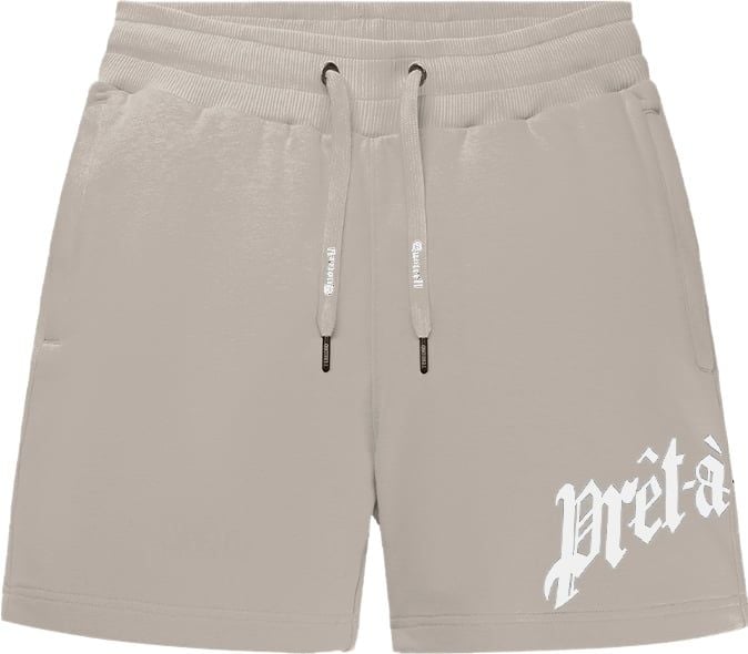 Quotrell Miami Shorts | Taupe / Off White Taupe