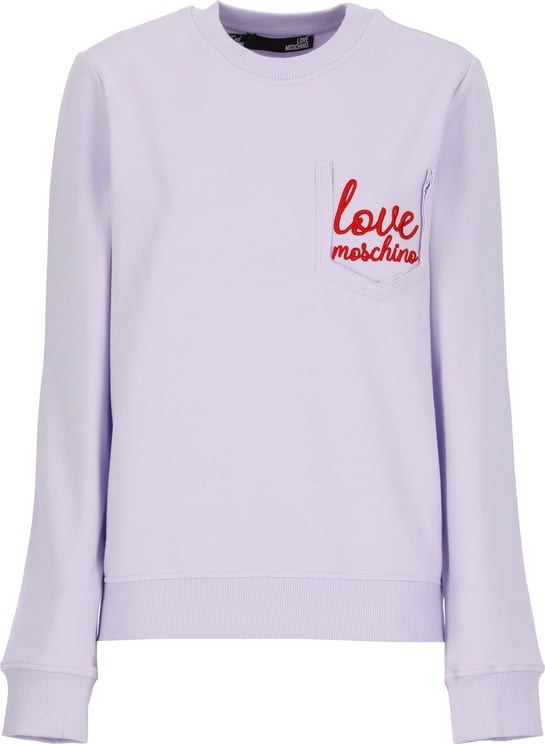 Love Moschino Sweaters Purple Blauw